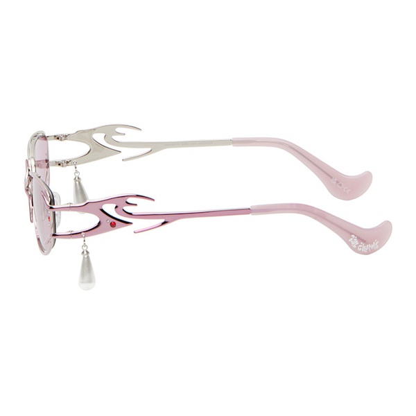  Le Specs Pink Ian Charms 에디트 Edition Daddys Girl Sunglasses 242135F005032