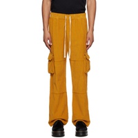 Les Tien Yellow Drawstring Cargo Pants 232548M188004