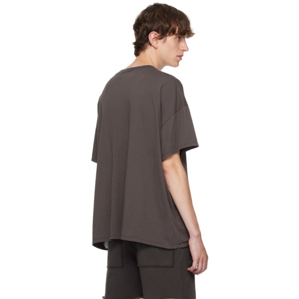  Les Tien Gray Lightweight T-Shirt 232548M213007
