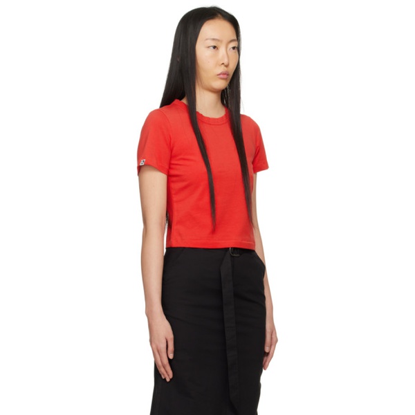  Lesugiatelier Red Cropped T-Shirt 241732F110003