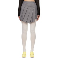 Lesugiatelier Gray Folded Miniskirt 241732F090006