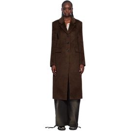 Lesugiatelier Brown Single-Breasted Coat 232732F059000