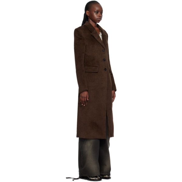  Lesugiatelier Brown Single-Breasted Coat 232732F059000