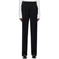 Lesugiatelier Black Pleated Trousers 232732F087001