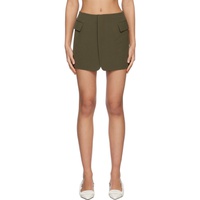 Lesugiatelier Khaki Tailored Miniskirt 231732F090004