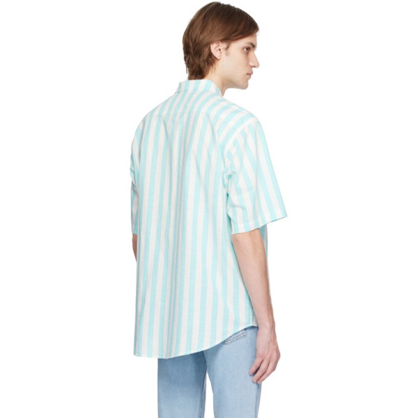  리바이스S Blue & White Skate Shirt 231099M192013