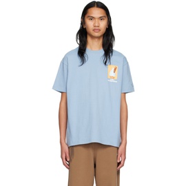 리닝 Li-Ning Blue Skateboard T-Shirt 231330M213003