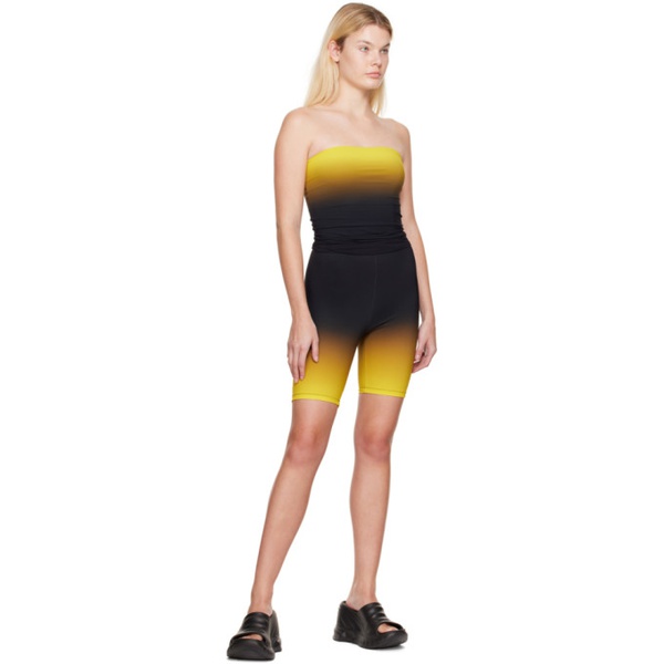  Lido Yellow Biker Shorts 222249F088004