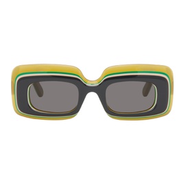 로에베 LOEWE Multicolor Multilayer Rectangular Sunglasses 242677M134047