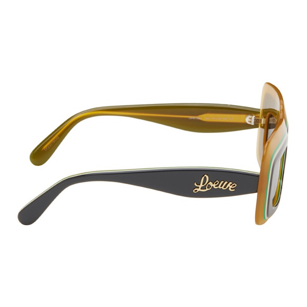 로에베 로에베 LOEWE Multicolor Multilayer Rectangular Sunglasses 242677M134047