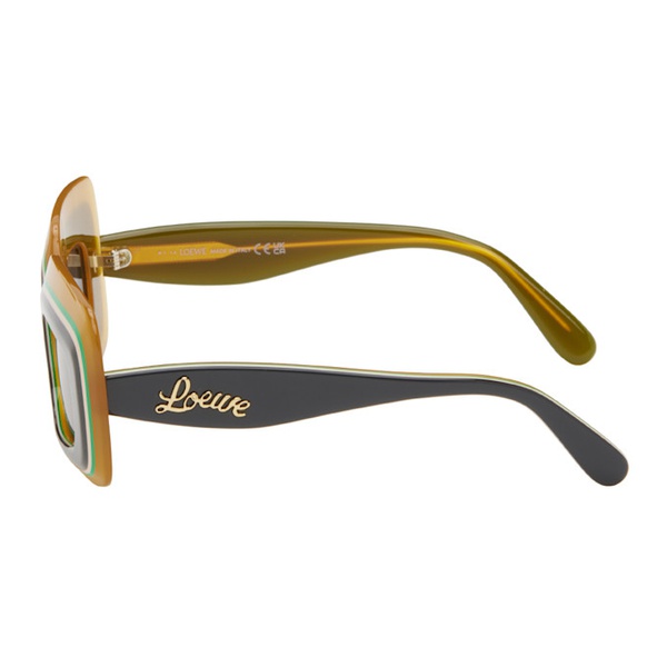 로에베 로에베 LOEWE Multicolor Multilayer Rectangular Sunglasses 242677M134047
