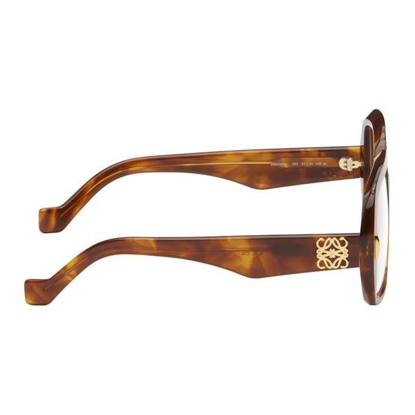 로에베 로에베 LOEWE Brown Anagram Glasses 242677M133014