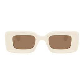 로에베 LOEWE 오프화이트 Off-White Rectangular Sunglasses 241677M134039