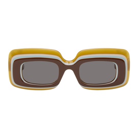 로에베 LOEWE Multicolor Multilayer Rectangular Sunglasses 242677M134043