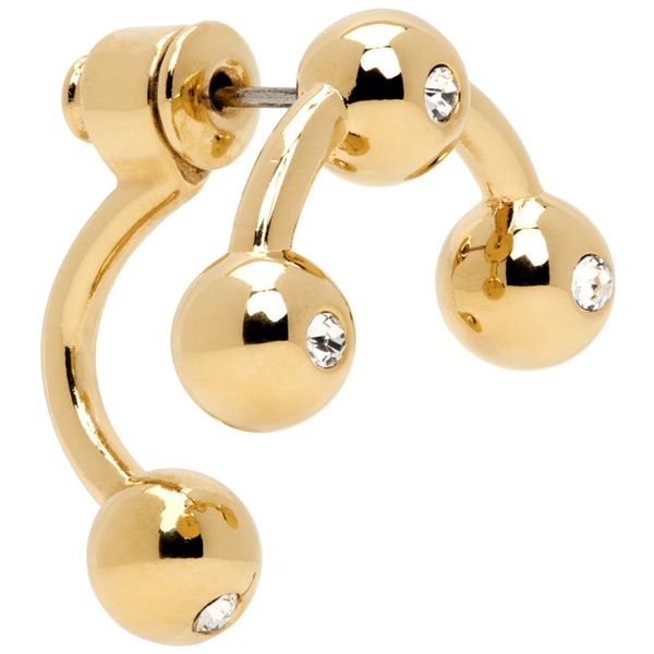  Lorette Cole Duprat Gold Quadri XS Single Earring 232313F022009