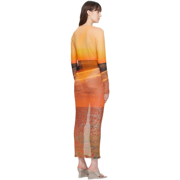  루이자 벨로 Louisa Ballou Multicolor Sunset Maxi Dress 241348F055004