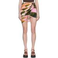 루이자 벨로 Louisa Ballou Pink Coastline Miniskirt 231348F090001