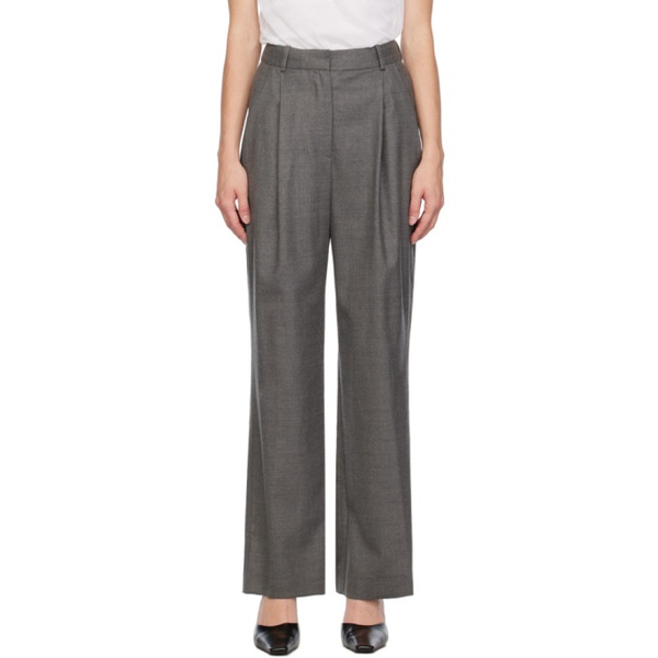  루루 스튜디오 Loulou Studio Gray Solo Trousers 232473F087000