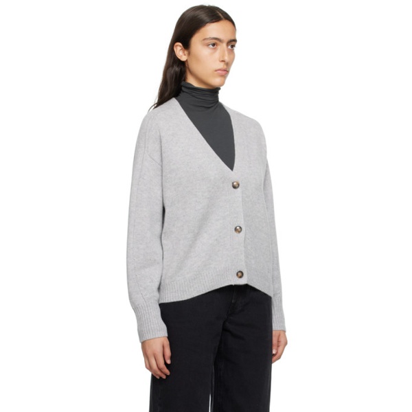  루루 스튜디오 Loulou Studio Gray Zanzibar Cardigan 232473F095015