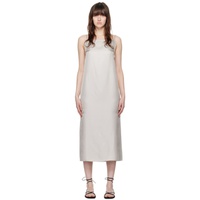 루루 스튜디오 Loulou Studio Gray Sulum Midi Dress 241473F054004