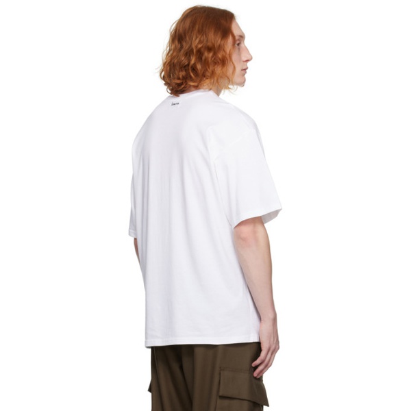  Lownn White Crewneck T-Shirt 232025M213002
