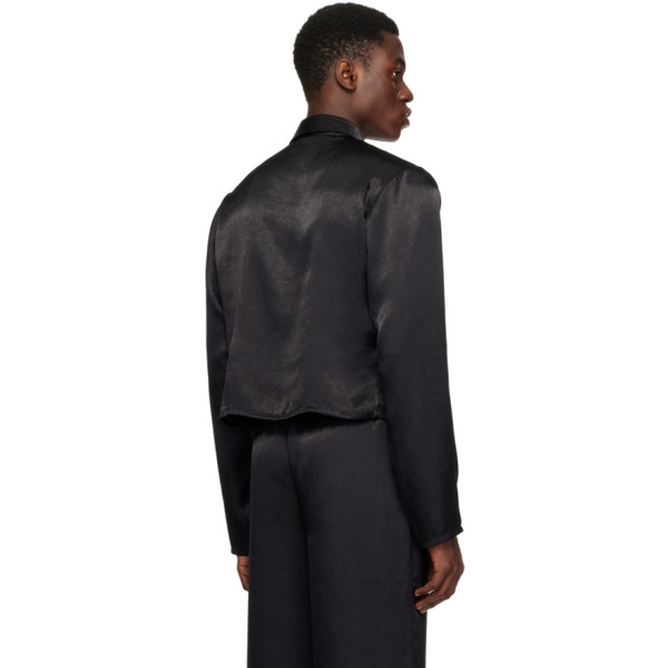  루도빅 드 생 세르넹 Ludovic de Saint Sernin Black Crop Shirt 241388M192003