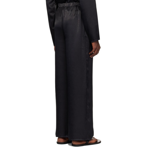  루도빅 드 생 세르넹 Ludovic de Saint Sernin Black Elasticized Trousers 241388M191002