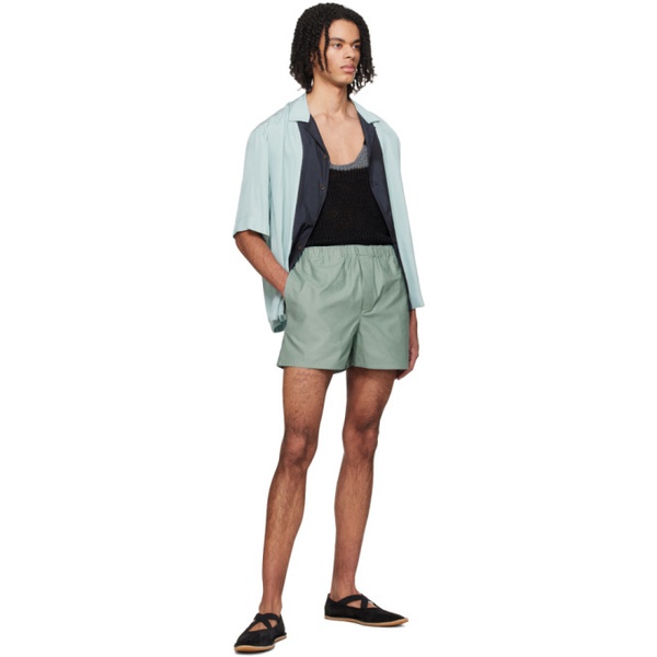  루도빅 드 생 세르넹 Ludovic de Saint Sernin Blue Mock-Fly Shorts 241388M193008