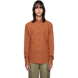 루도빅 드 생 세르넹 Ludovic de Saint Sernin Orange Slim Shirt 222388M192001