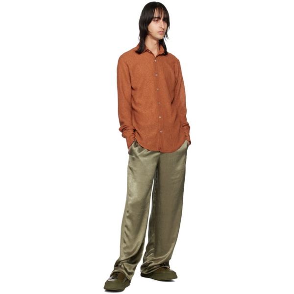  루도빅 드 생 세르넹 Ludovic de Saint Sernin Orange Slim Shirt 222388M192001