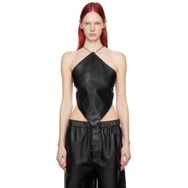 루도빅 드 생 세르넹 Ludovic de Saint Sernin Black Square Leather Tank Top 241388F111009