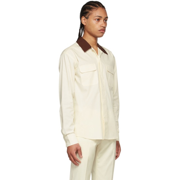  Lukhanyo Mdingi SSENSE Exclusive 오프화이트 Off-White Cotton Shirt 221048M192015