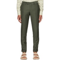 Lukhanyo Mdingi SSENSE Exclusive Green Wool Trousers 221048M191016