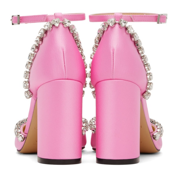  MACH & MACH Pink Audrey Crystal 95 Heels 241404F122019