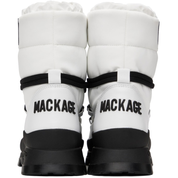  맥케이지 MACKAGE White Conquer Boots 222015F113009