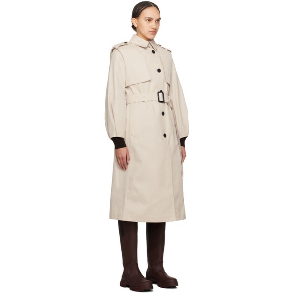  맥케이지 MACKAGE Beige Alia Trench Coat 241015F067004