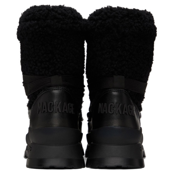  맥케이지 MACKAGE Black Conquer Boots 222015F113012