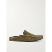 MANOLO BLAHNIK Crawford Suede Slippers 1647597296015630