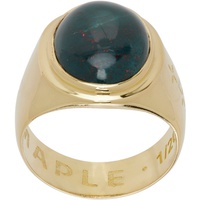 MAPLE Gold Tommy Signet Ring 241073M147003