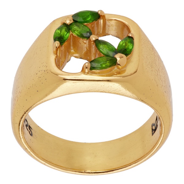  MAPLE Gold 3AM Signet Ring 241073M147007