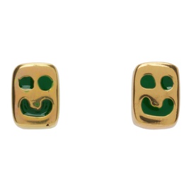 MAPLE Gold Smiley Earrings 241073M144001