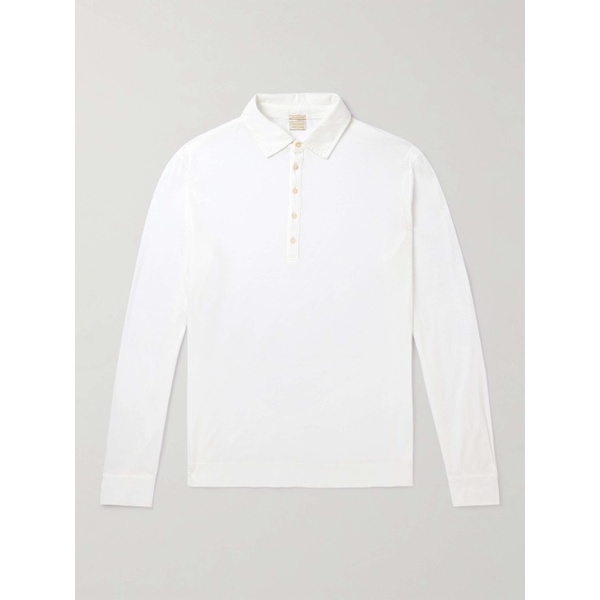  마시모 알바 MASSIMO ALBA Ischia Cotton and Cashmere-Blend Polo Shirt 1647597323415862