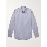 마시모 알바 MASSIMO ALBA Genova Striped Cotton-Poplin Shirt 1647597323415842
