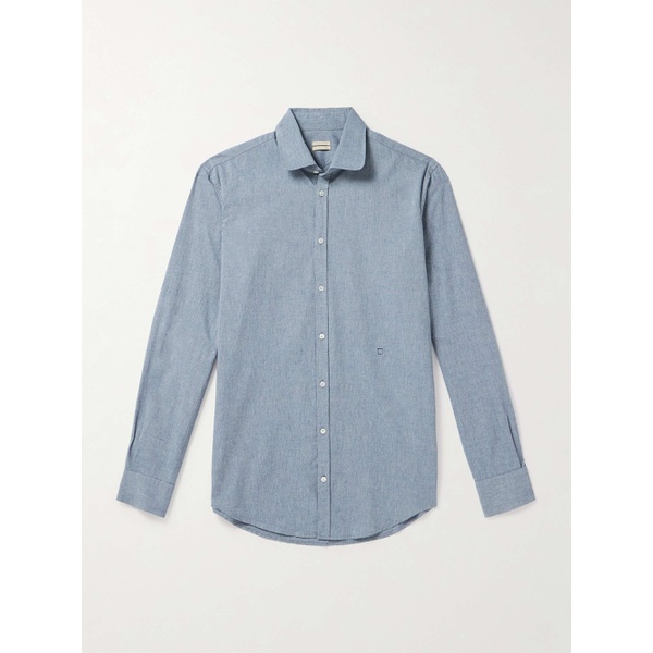  마시모 알바 MASSIMO ALBA Canary Cotton-Chambray Shirt 1647597323104105