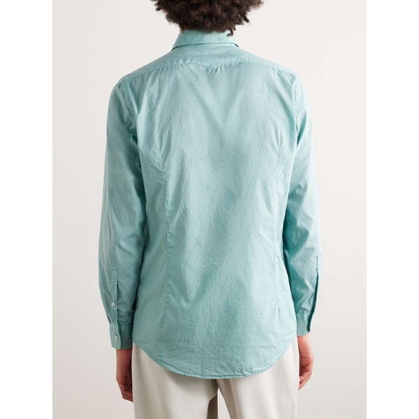  마시모 알바 MASSIMO ALBA Genova Cutaway-Collar Cotton-Voile Shirt 1647597327644540