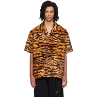 마스터마인드 월드 MASTERMIND WORLD Black & Orange Tiger Shirt 241968M192001