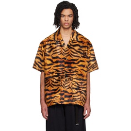 마스터마인드 월드 MASTERMIND WORLD Black & Orange Tiger Shirt 241968M192001