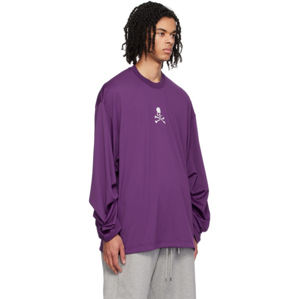  마스터마인드 월드 MASTERMIND WORLD Purple Oversized Long Sleeve T-Shirt 241968M213035