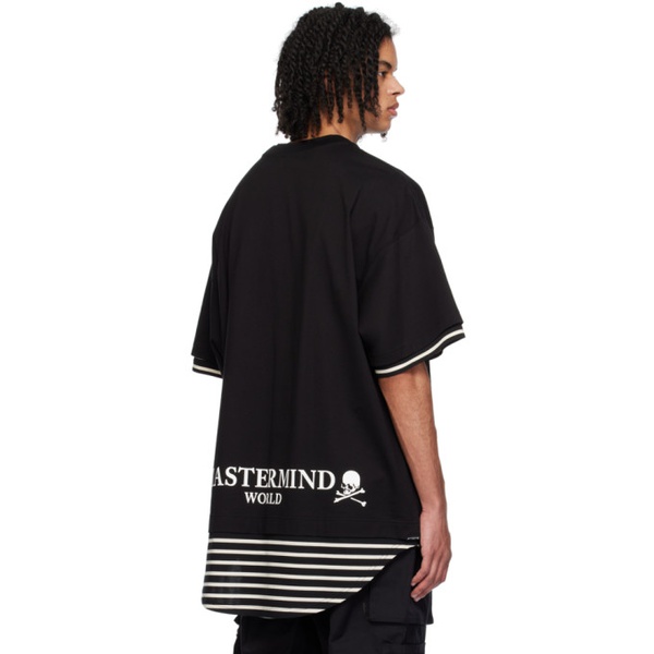  마스터마인드 월드 MASTERMIND WORLD Black Oversized T-Shirt 241968M213026
