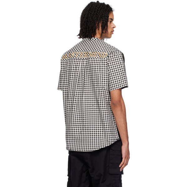  마스터마인드 월드 MASTERMIND WORLD Black & White Check T-Shirt 241968M213024